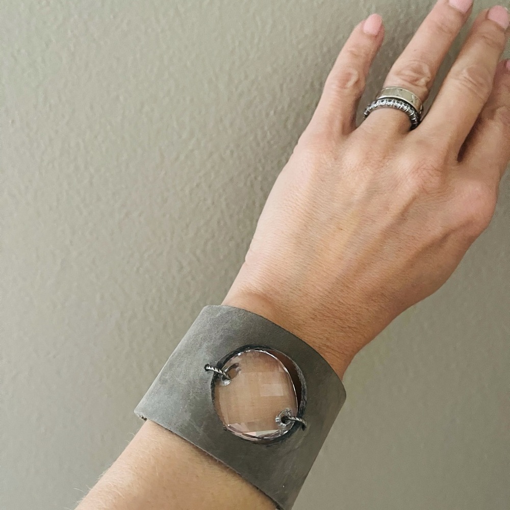Boho Suede Leather Cuff